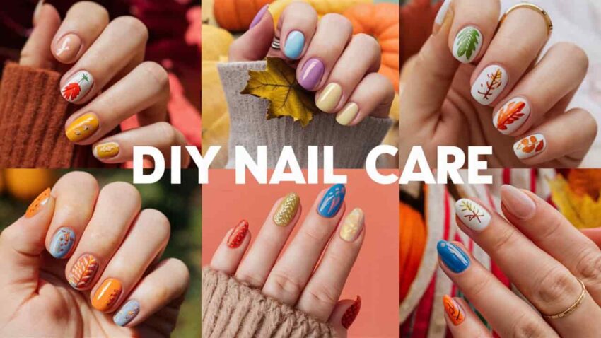 How to nail care tips at home so that fall color nail color